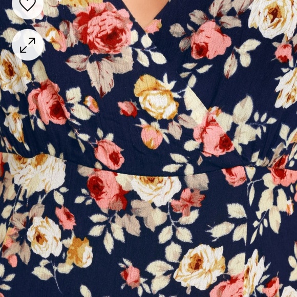 Lulus XL Everlasting Bliss Flowy Blue Floral Print Maxi Dress Long Party Date - Picture 4 of 9